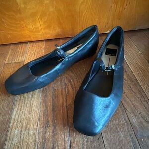 Dolce Vita Black Leather Flats